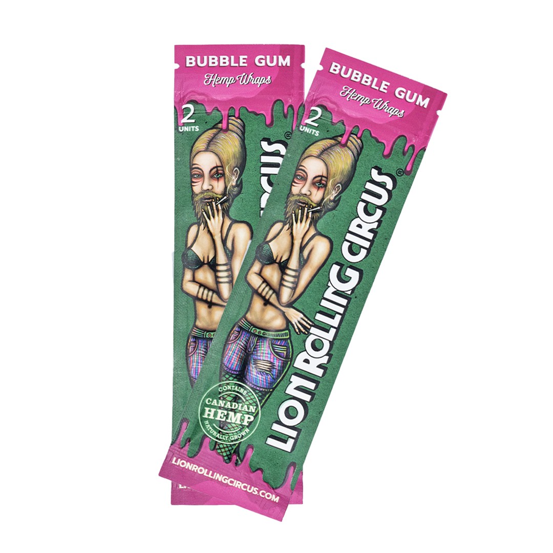 Blunt Hemp Wraps BUBBLE GUM Lion Rolling Circus